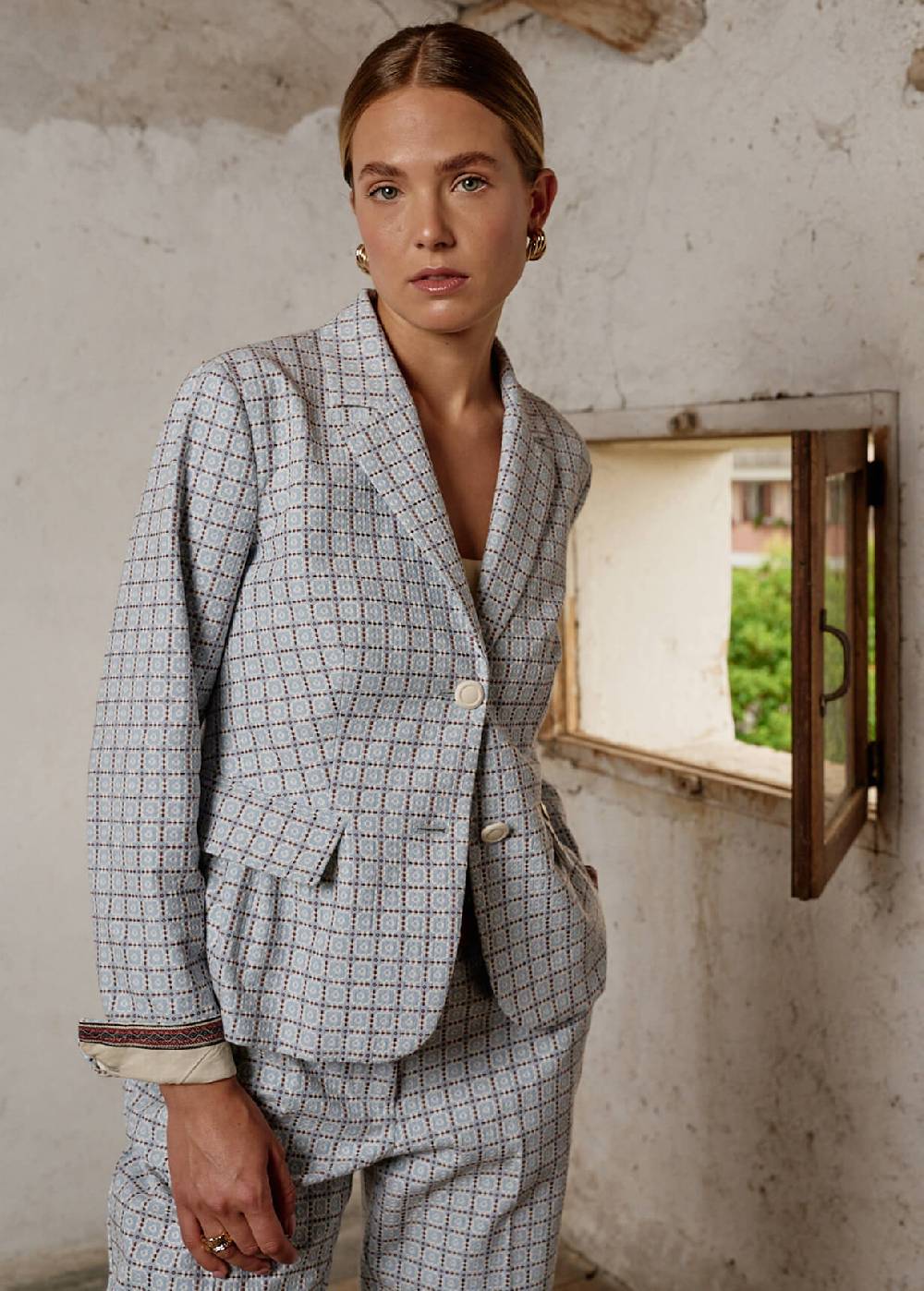Luis Trenker Blazer in cotone jacquard modello Luramona Moda