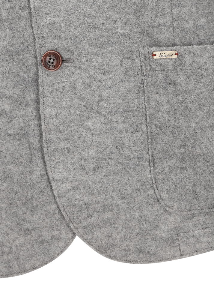 Luis Trenker Blazer in lana follata con cuciture a taglio vivo Luigis Online