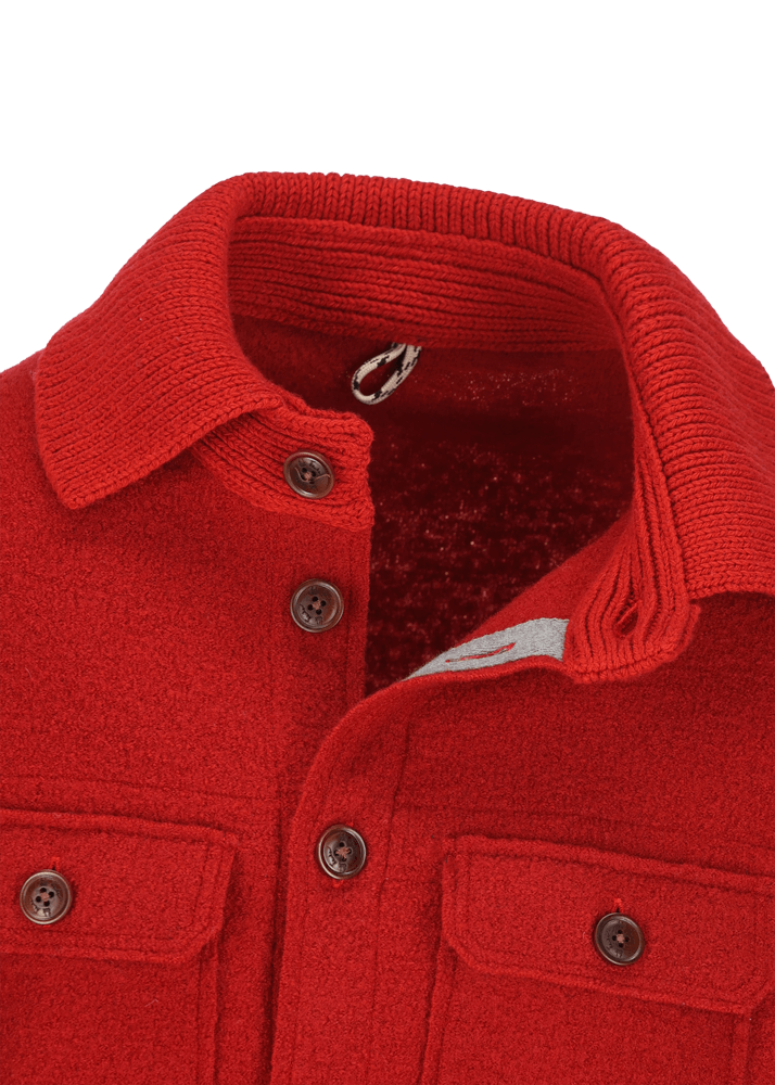 Luis Trenker Giacca camicia in lana follata Lustanley Outlet