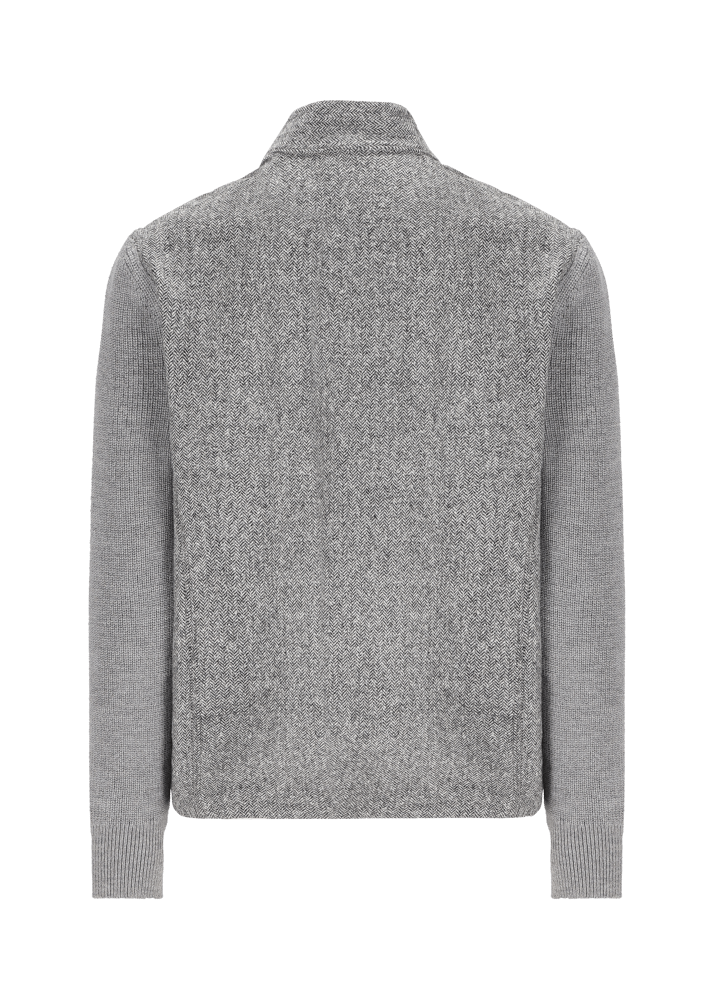 Luis Trenker Giacca camicia con maniche lavorate a maglia Luolly Hotsell