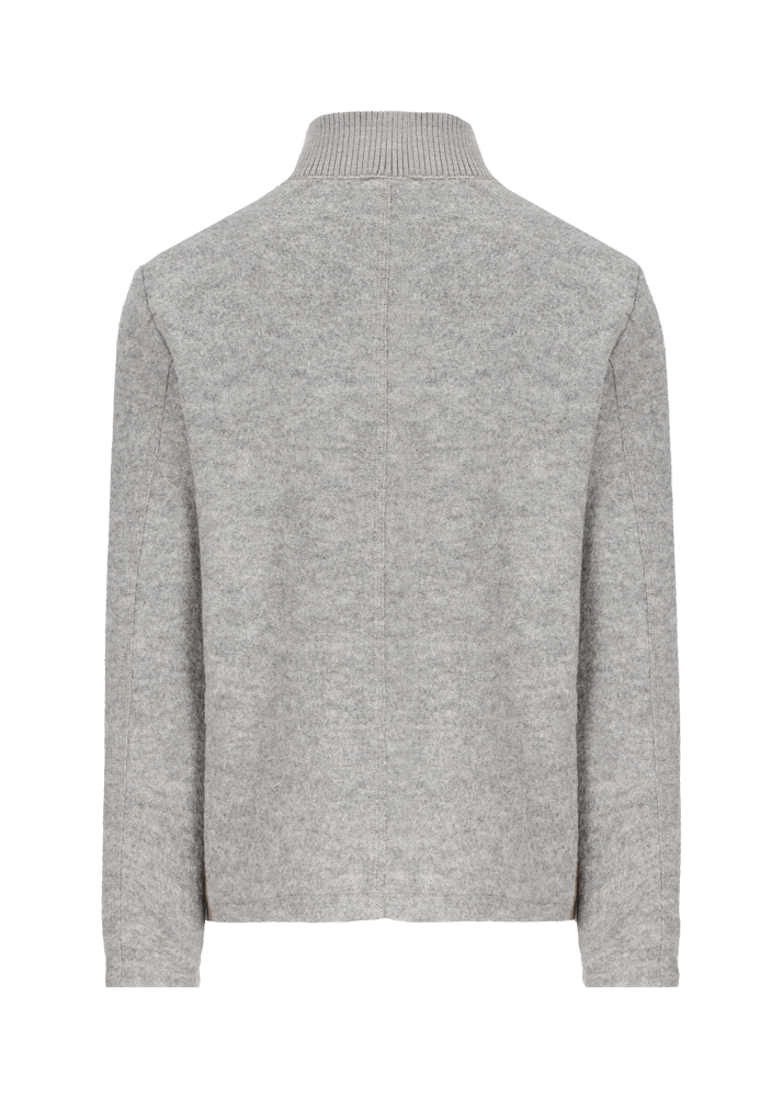 Luis Trenker Blazer in lana follata con parte anteriore in pelle scamosciata Lupoldo Vendita Economica