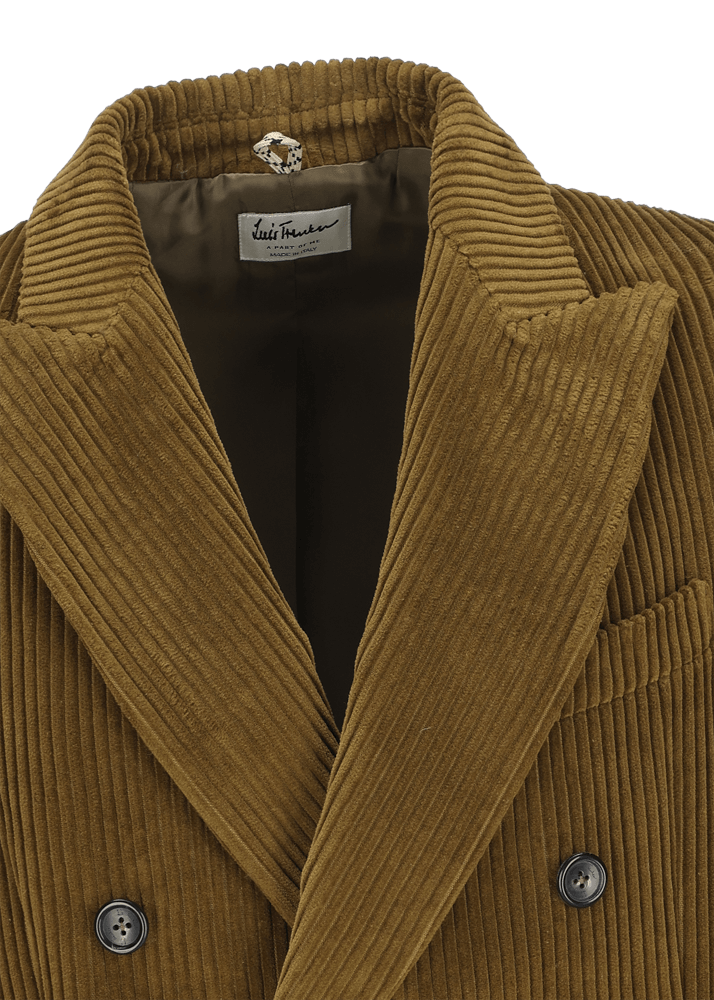 Luis Trenker Blazer in velluto a coste con collo a revers Lusimone Saldi Di Fabbrica