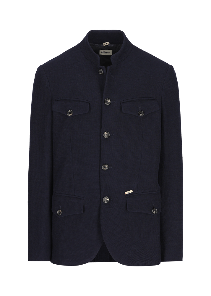 Luis Trenker Blazer in jersey con colletto alla coreana Lusepp I Più Venduti