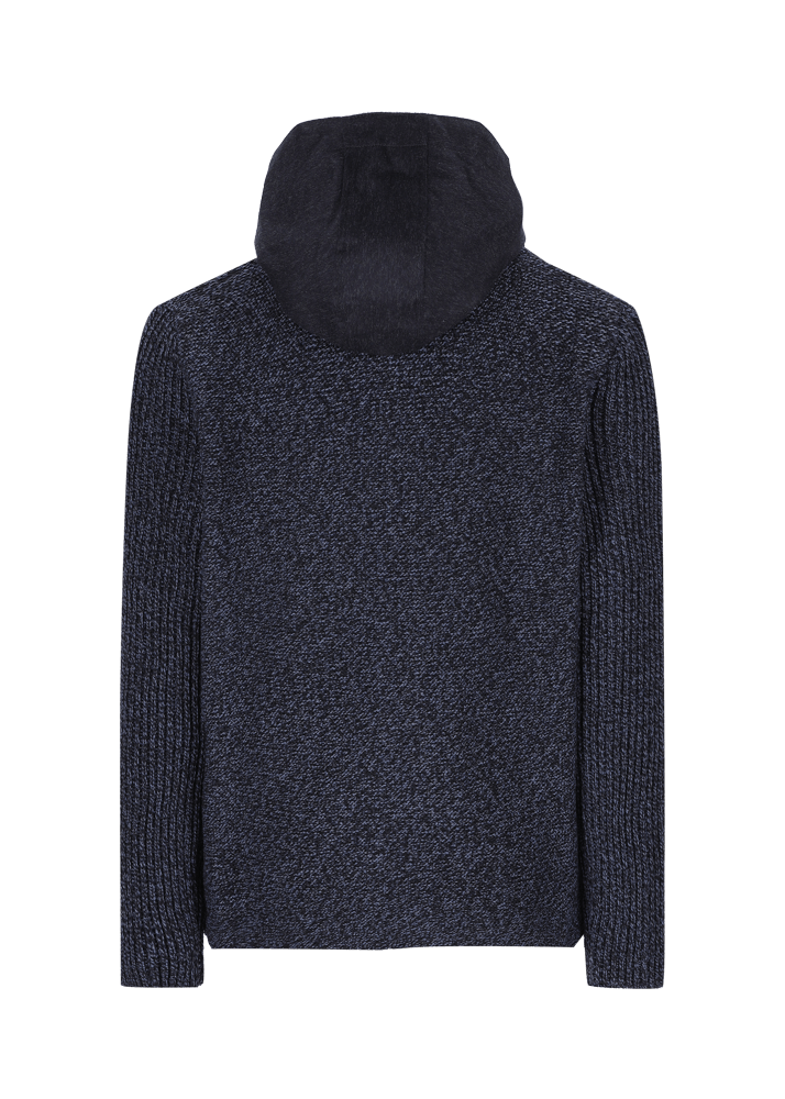 Luis Trenker Cardigan in misto lana merino Luwallace Nuova