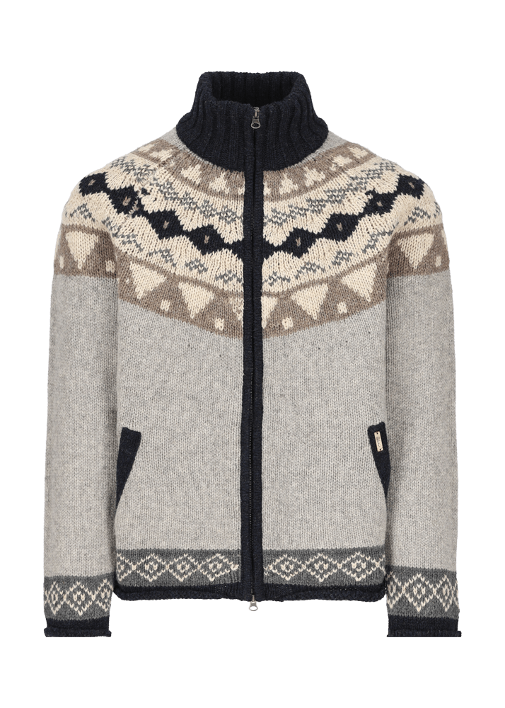 Luis Trenker Cardigan con motivo norvegese Luwall Italy