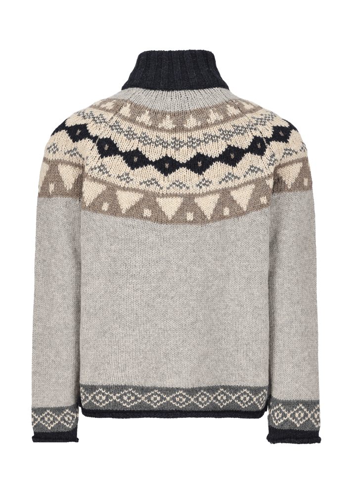Luis Trenker Cardigan con motivo norvegese Luwall Italy