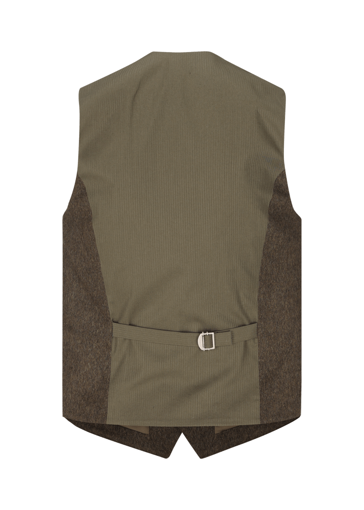 Luis Trenker Gilet in loden con scollo rotondo Lusven Acquista Ora