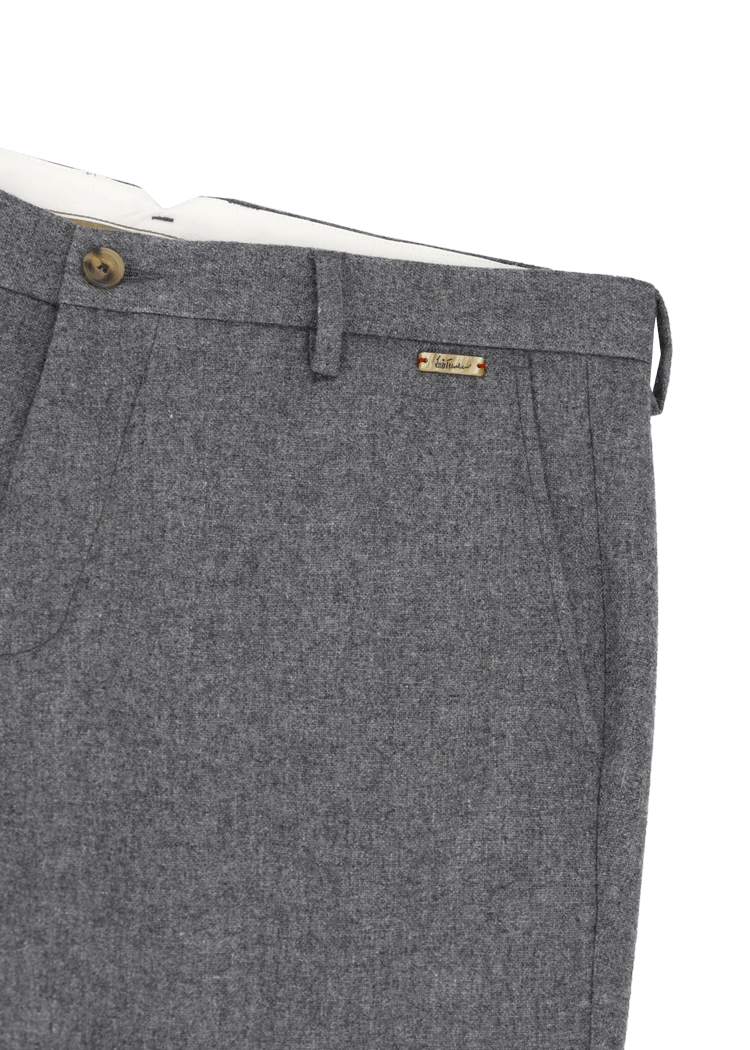 Luis Trenker Pantaloni chino in flanella di lana Lubruneu Vendita Economica