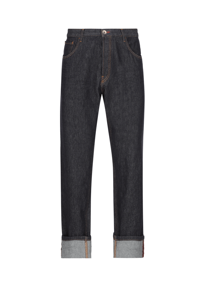 Luis Trenker Jeans con design a cinque tasche e risvolto a fondo gamba Lupedro 2025