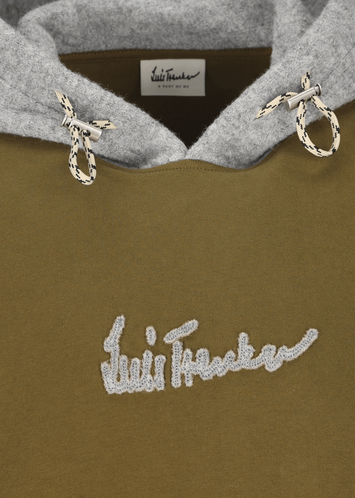 Luis Trenker Pullover con cappuccio e logo Luphilipp Negozi Online