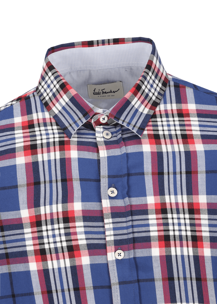Luis Trenker Camicia con motivo a quadri Lubodo Promozione Limitata