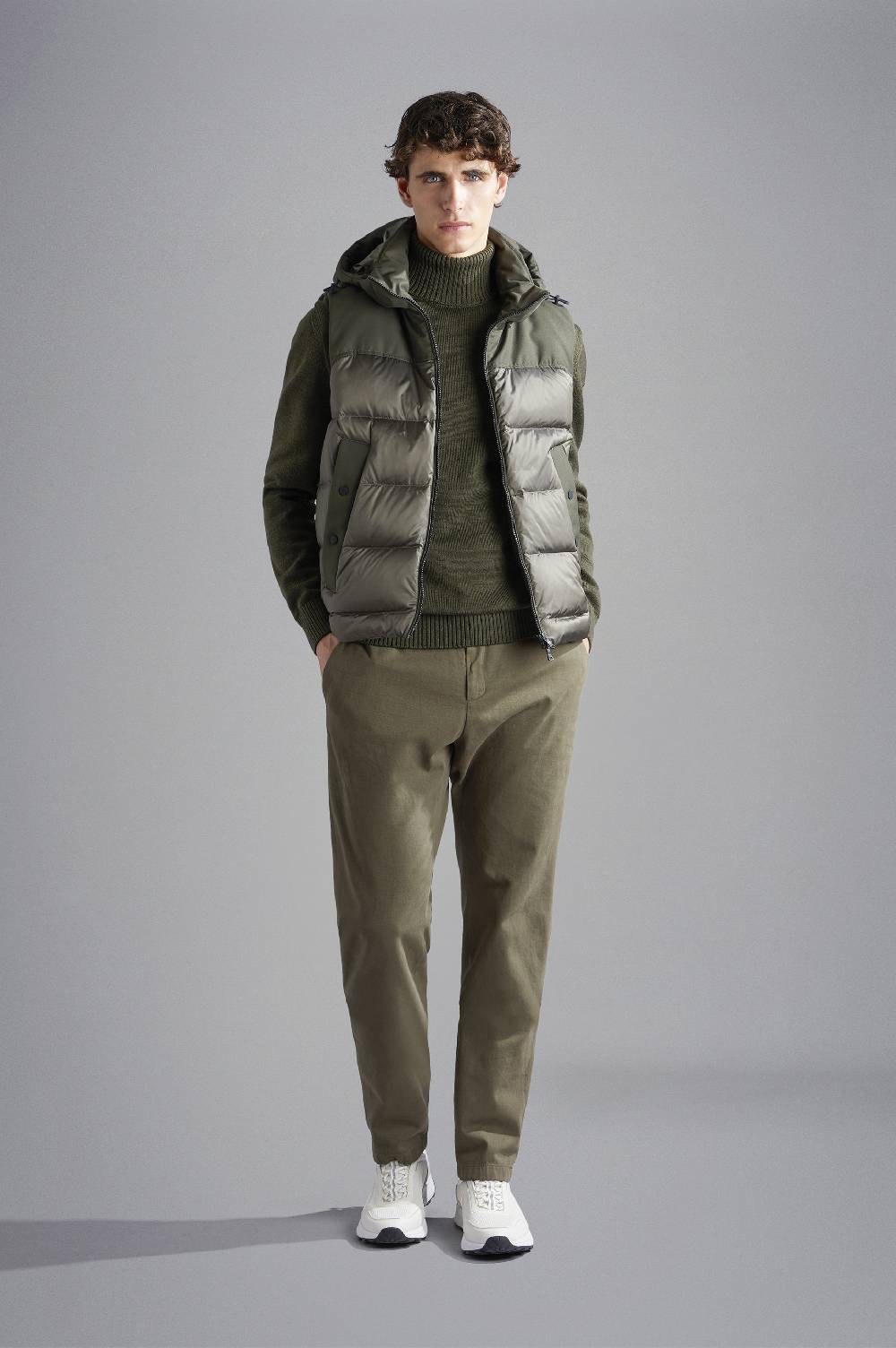 Paul & Shark Gilet Hybrid in nylon cangiante e tessuto tecnico Paul & Shark Acquista Ora
