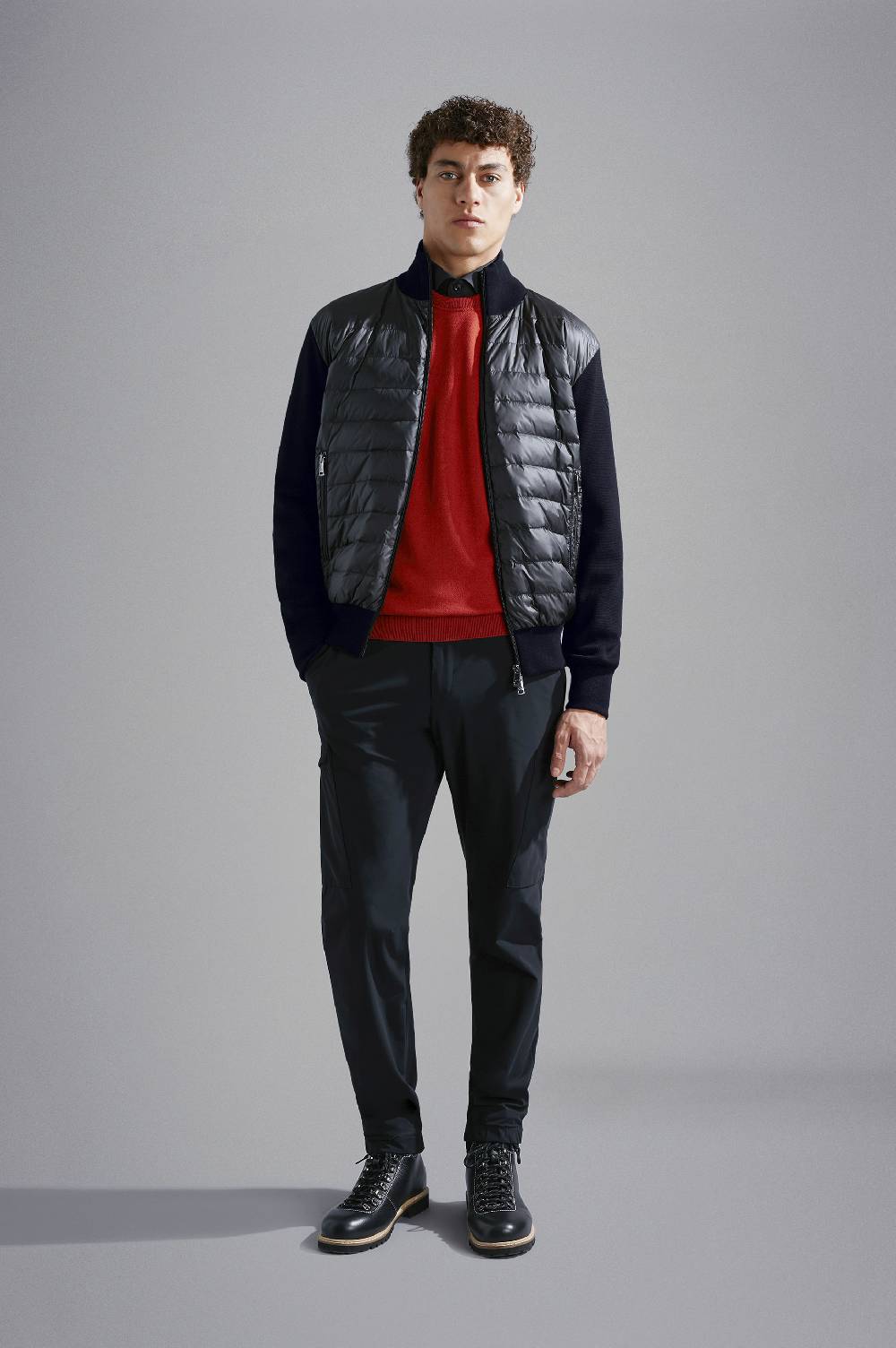 Paul & Shark Cardigan Hybrid in lana e nylon Paul & Shark Fino Al -60%