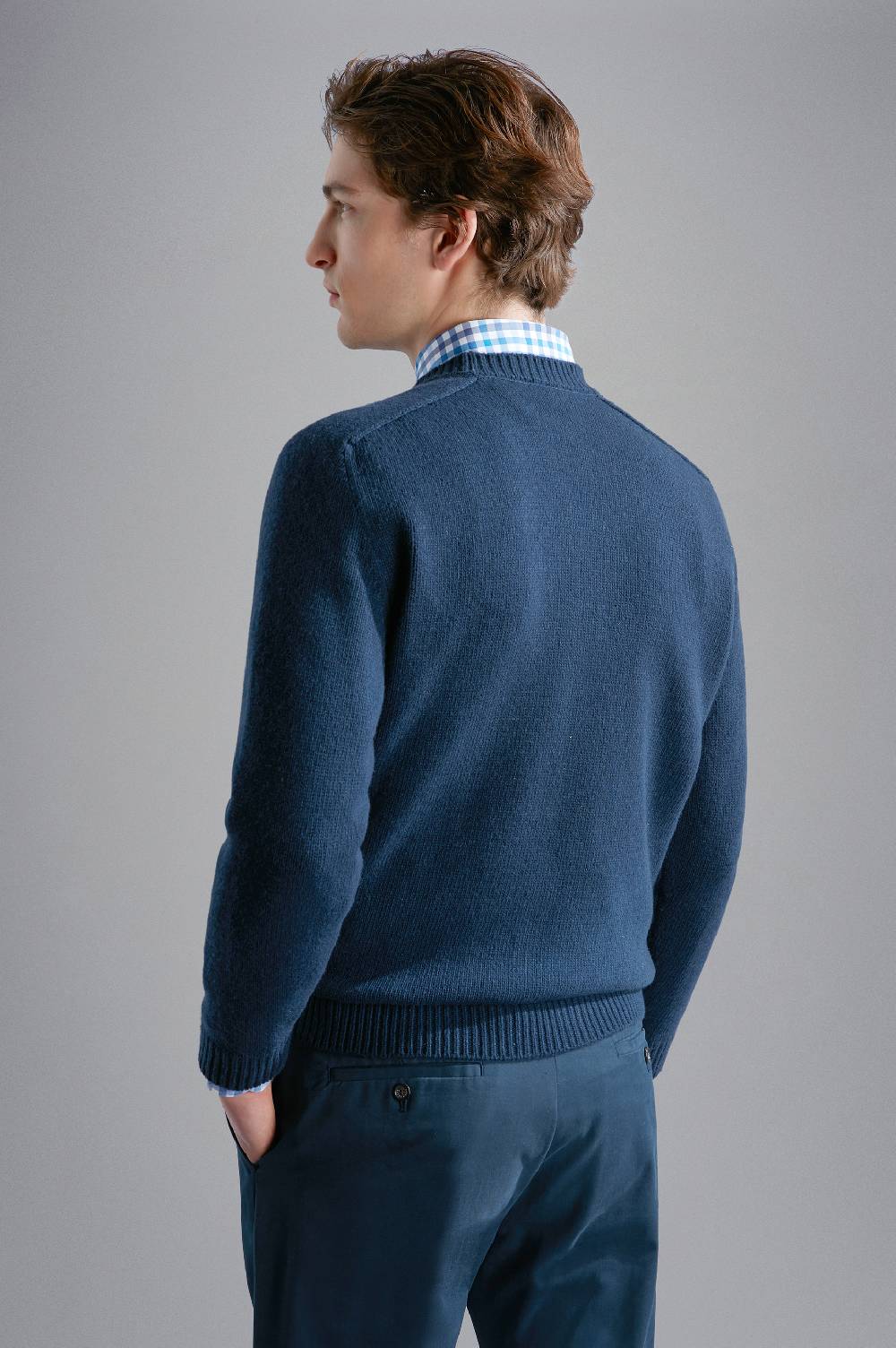 Paul & Shark Maglia in Re-Wool tinto capo Paul & Shark Vendite Flash
