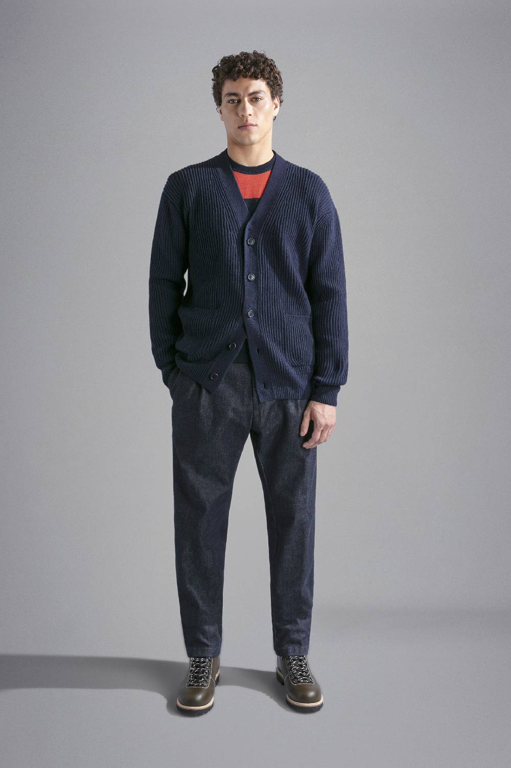 Paul & Shark Cardigan in Re-Wool Paul & Shark In Saldo