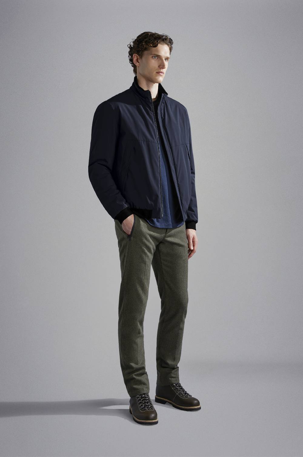 Paul & Shark Bomber in Typhoon Re-4X4 Stretch Paul & Shark Spedizione Gratuita