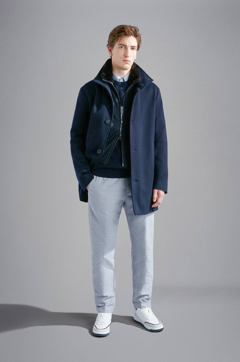 Paul & Shark Car coat in Cashmere Paul & Shark Shopping Online
