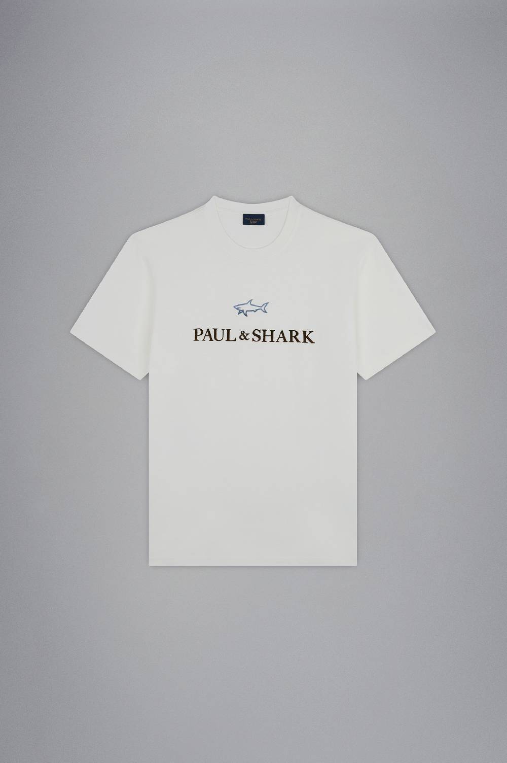 Paul & Shark T-shirt in cotone X-Soft con logo floccato Paul & Shark Italy