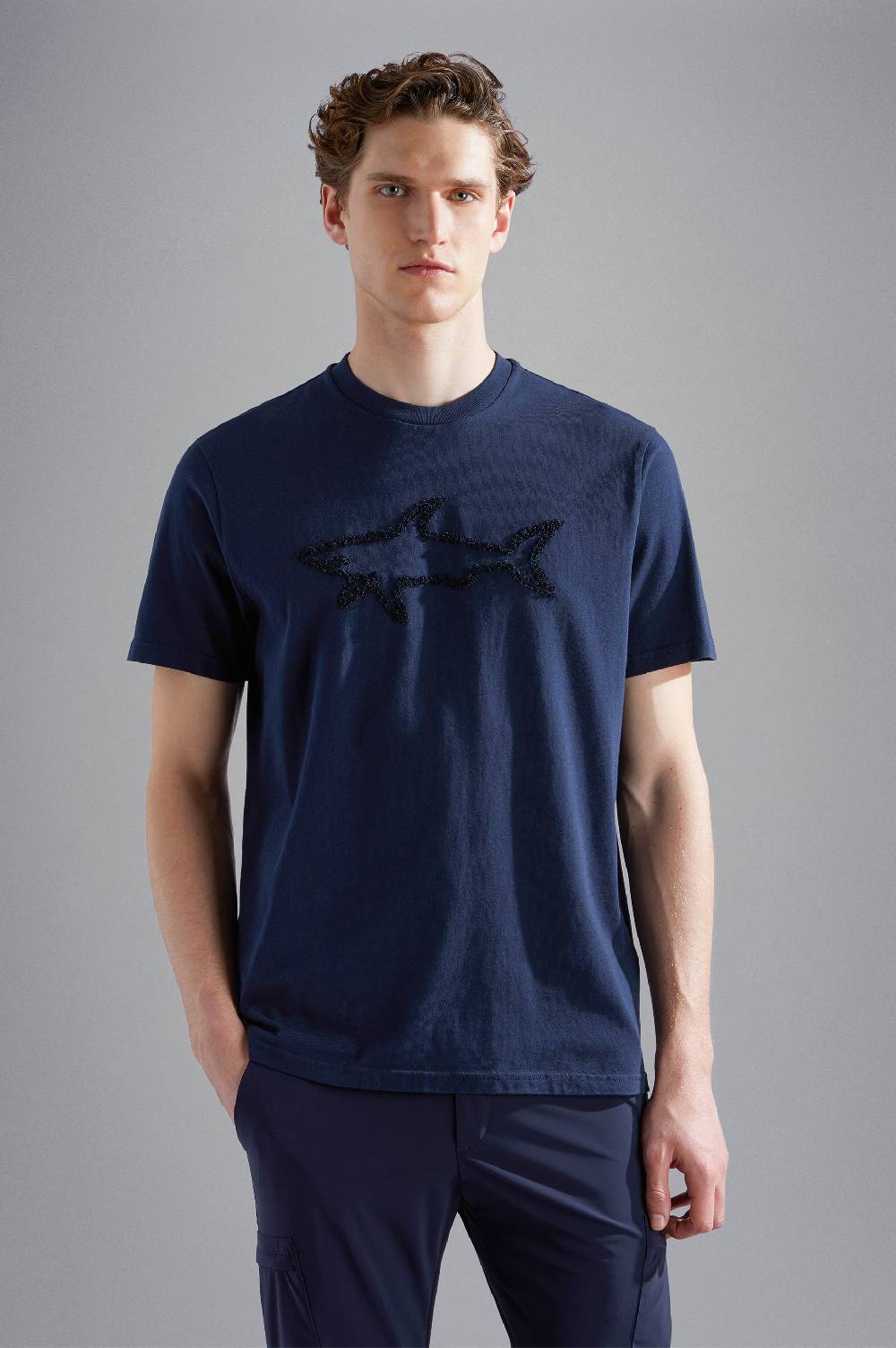 Paul & Shark T-shirt in cotone con ricamo Shark Paul & Shark Italia