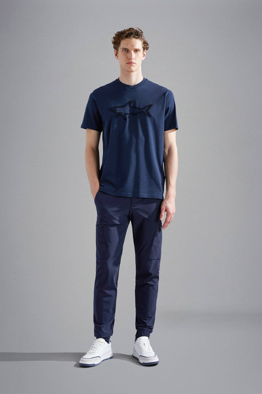 Paul & Shark T-shirt in cotone con ricamo Shark Paul & Shark Italia
