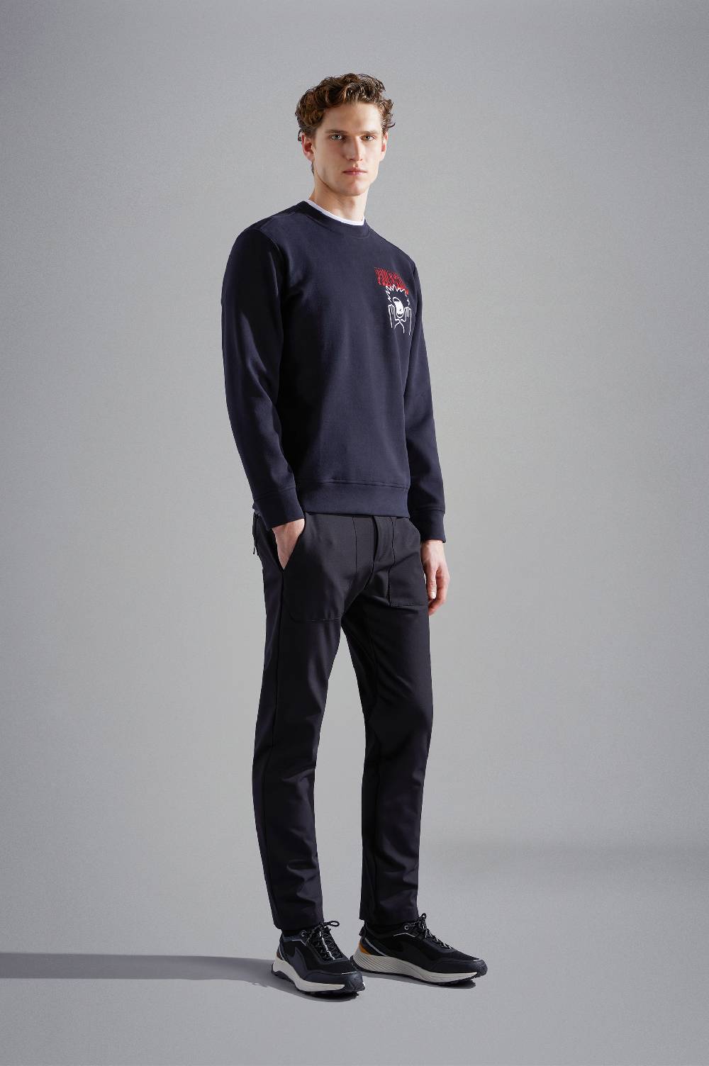 Paul & Shark T-shirt in cotone con stampe Paul & Shark Acquista Ora