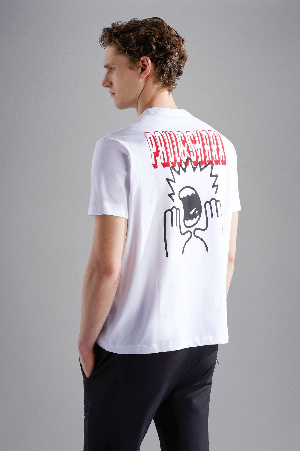 Paul & Shark T-shirt in cotone con stampe Paul & Shark Acquista Ora