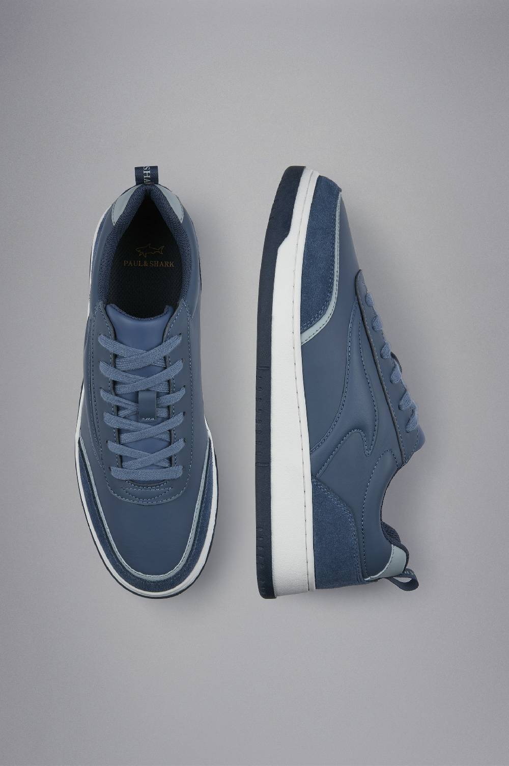 Paul & Shark Sneakers Club Fin in pelle Paul & Shark Vendita Calda