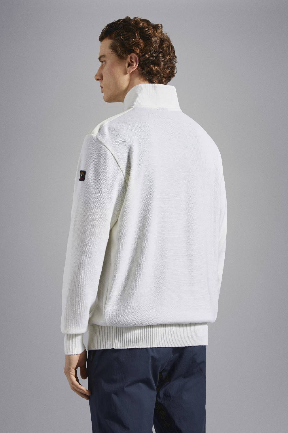 Paul & Shark Maglia con zip in lana Bretagne con badge iconico Paul & Shark Offerta