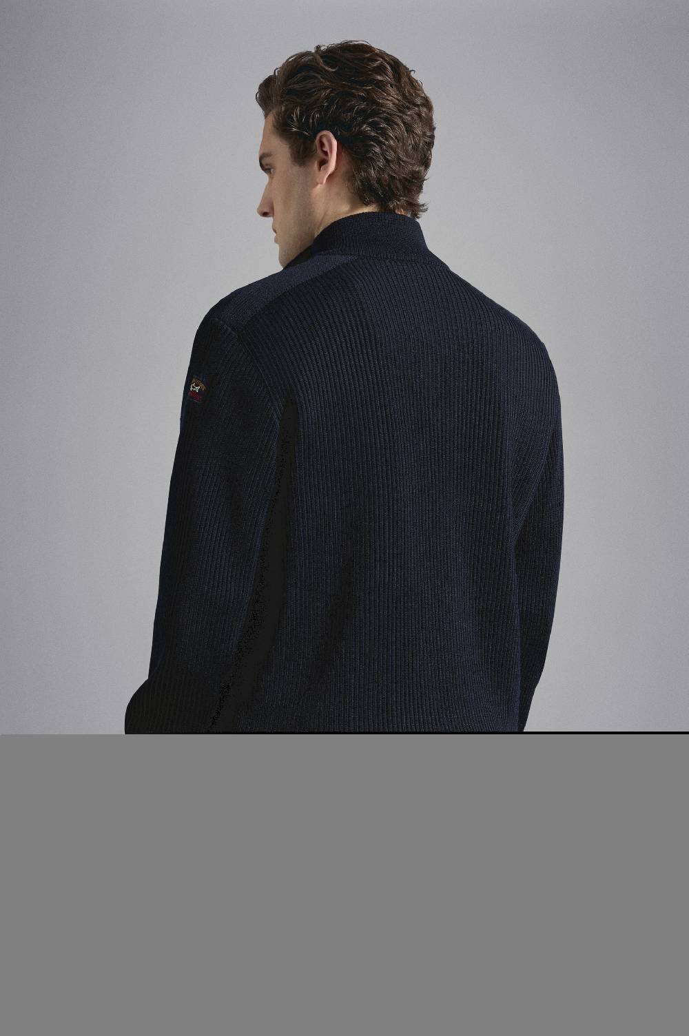 Paul & Shark Cardigan in lana con zip e badge iconico Paul & Shark Outlet