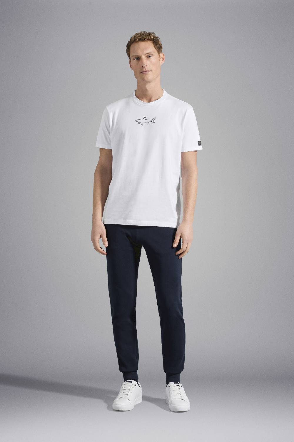 Paul & Shark Pantalone sportivo in cotone con badge iconico Paul & Shark Negozi Online