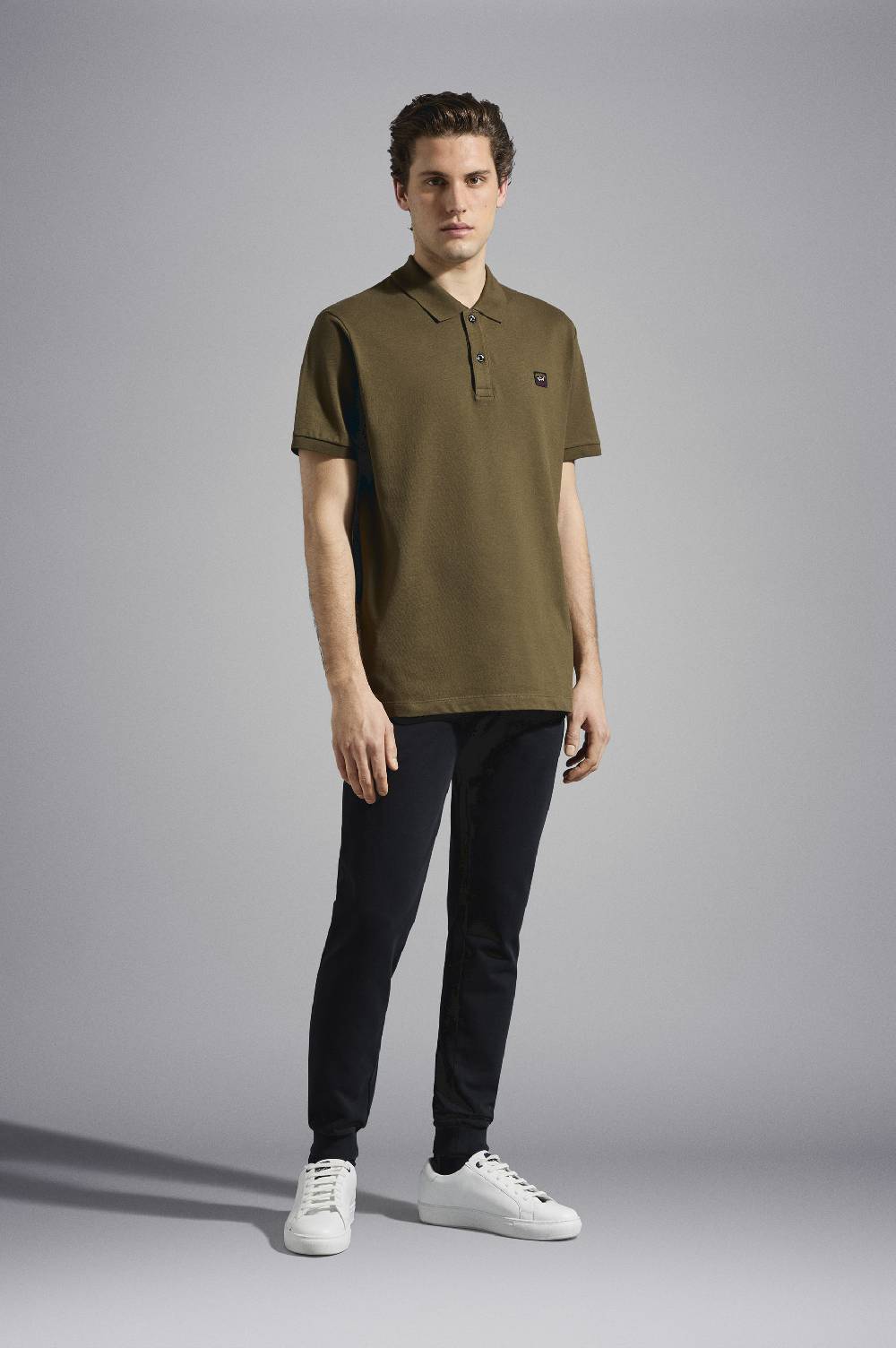 Paul & Shark Pantalone sportivo in cotone con badge iconico Paul & Shark Consegna Veloce