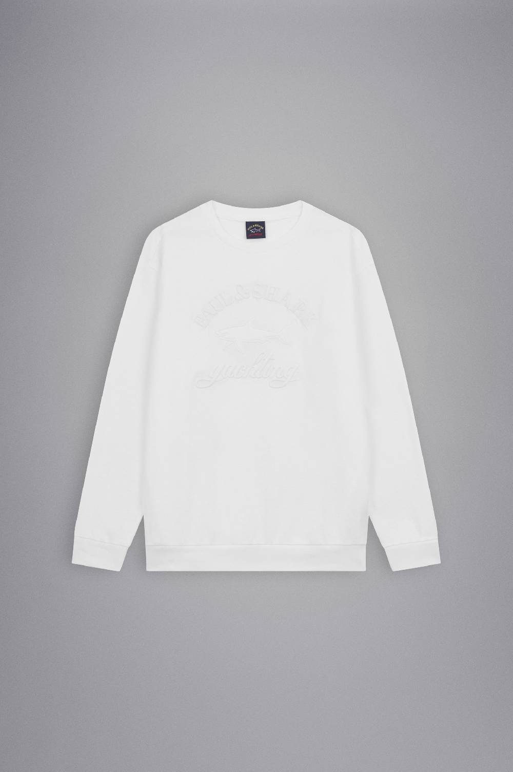 Paul & Shark Felpa in cotone con mega Logo ricamato Paul & Shark Prezzo Ridotto