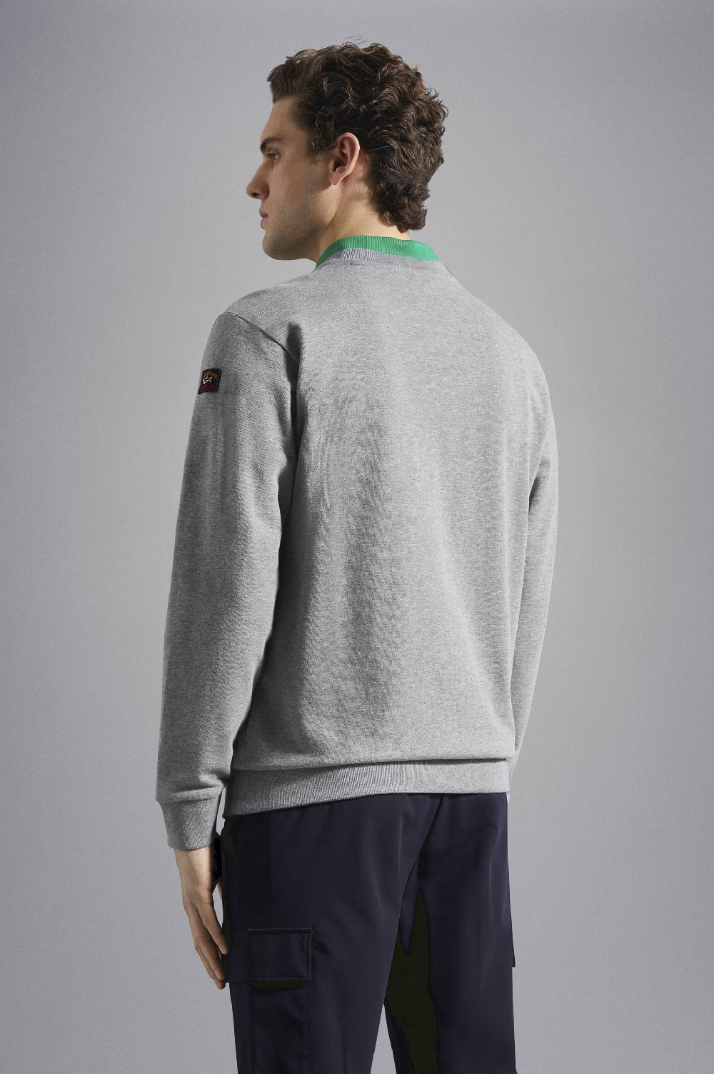 Paul & Shark Felpa in cotone con badge iconico Paul & Shark Bestseller