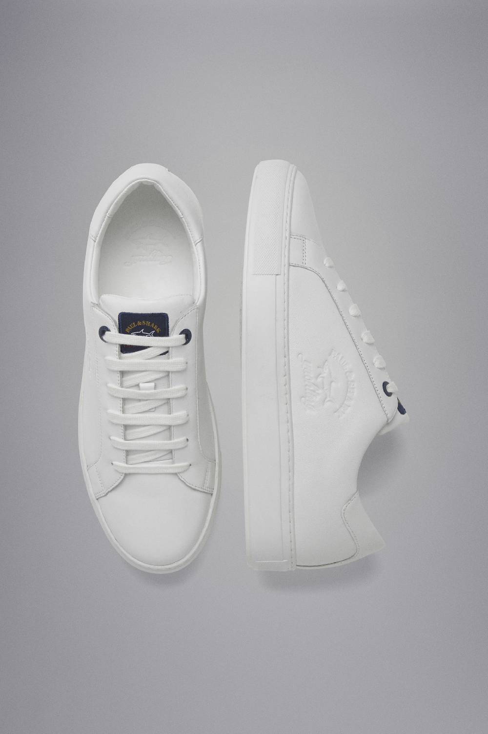 Paul & Shark Sneakers in pelle con Logo stampato Paul & Shark Promozione