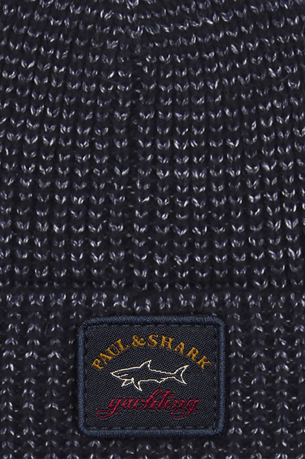 Paul & Shark Berretto in lana e alpaca con badge iconico Paul & Shark Saldi Di Fabbrica