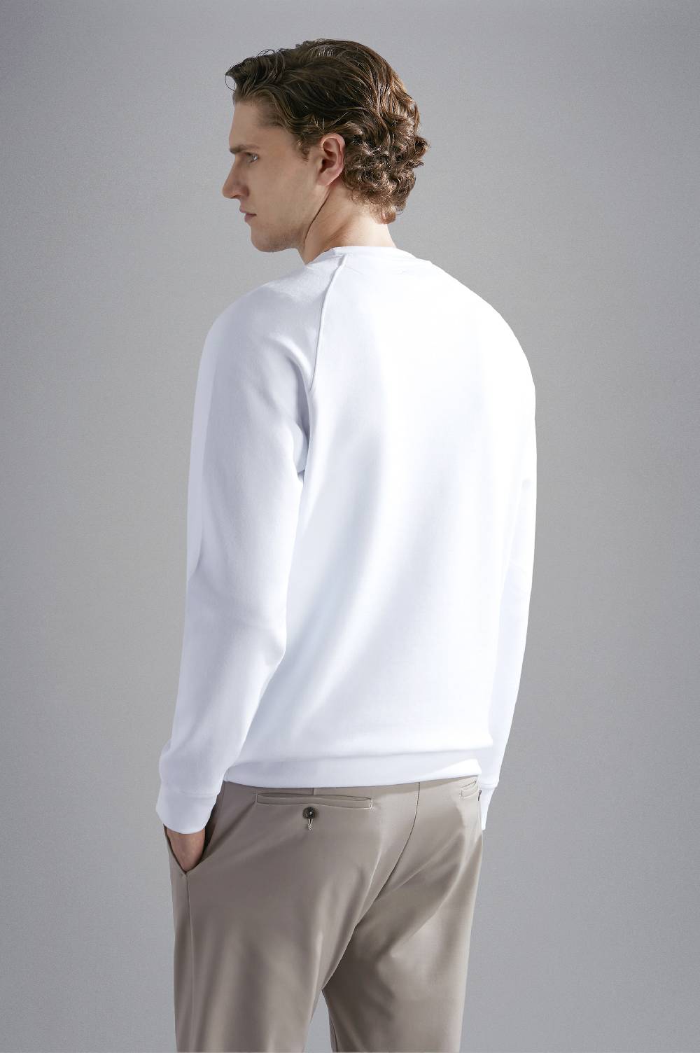 Paul & Shark Felpa in cotone Soft Active Fleece con stampa Paul & Shark Qualità Garantita