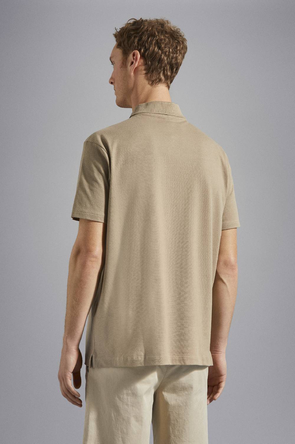 Paul & Shark Polo in cotone piqué con badge iconico Paul & Shark Saldi Di Fabbrica