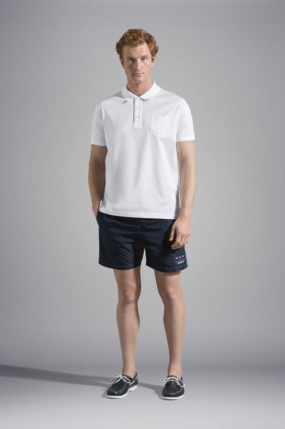 Paul & Shark Polo in jersey di cotone con Logo ricamato Paul & Shark Promozione Limitata