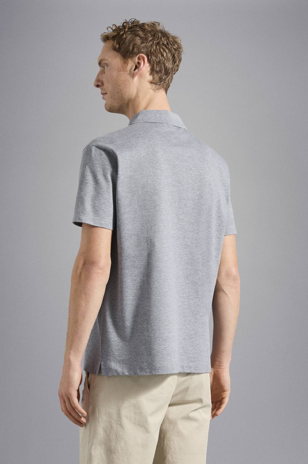 Paul & Shark Polo in cotone piqué con badge iconico Paul & Shark Fino Al -60%