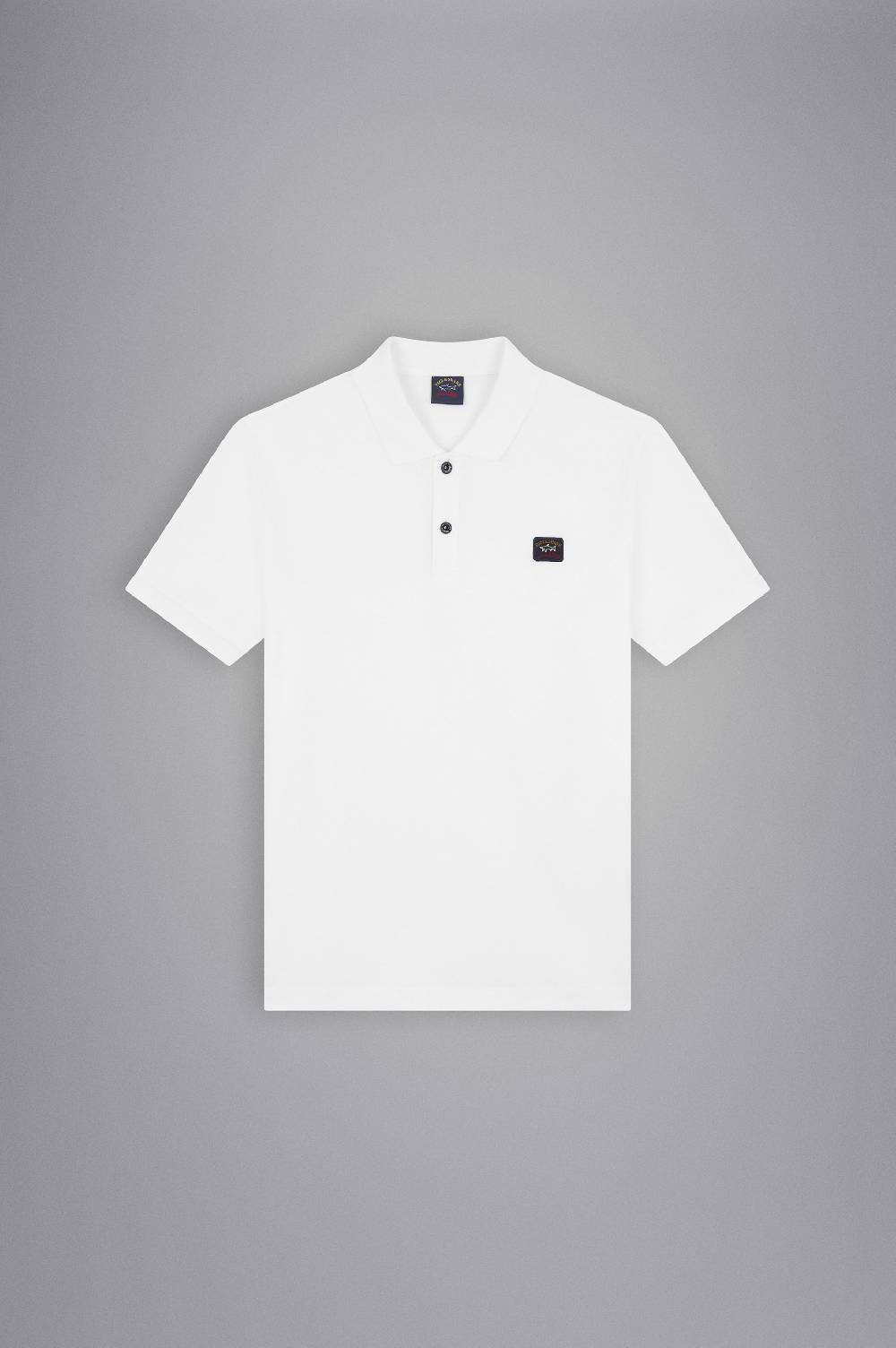 Paul & Shark Polo in cotone piqué con badge iconico Paul & Shark Sottocosto