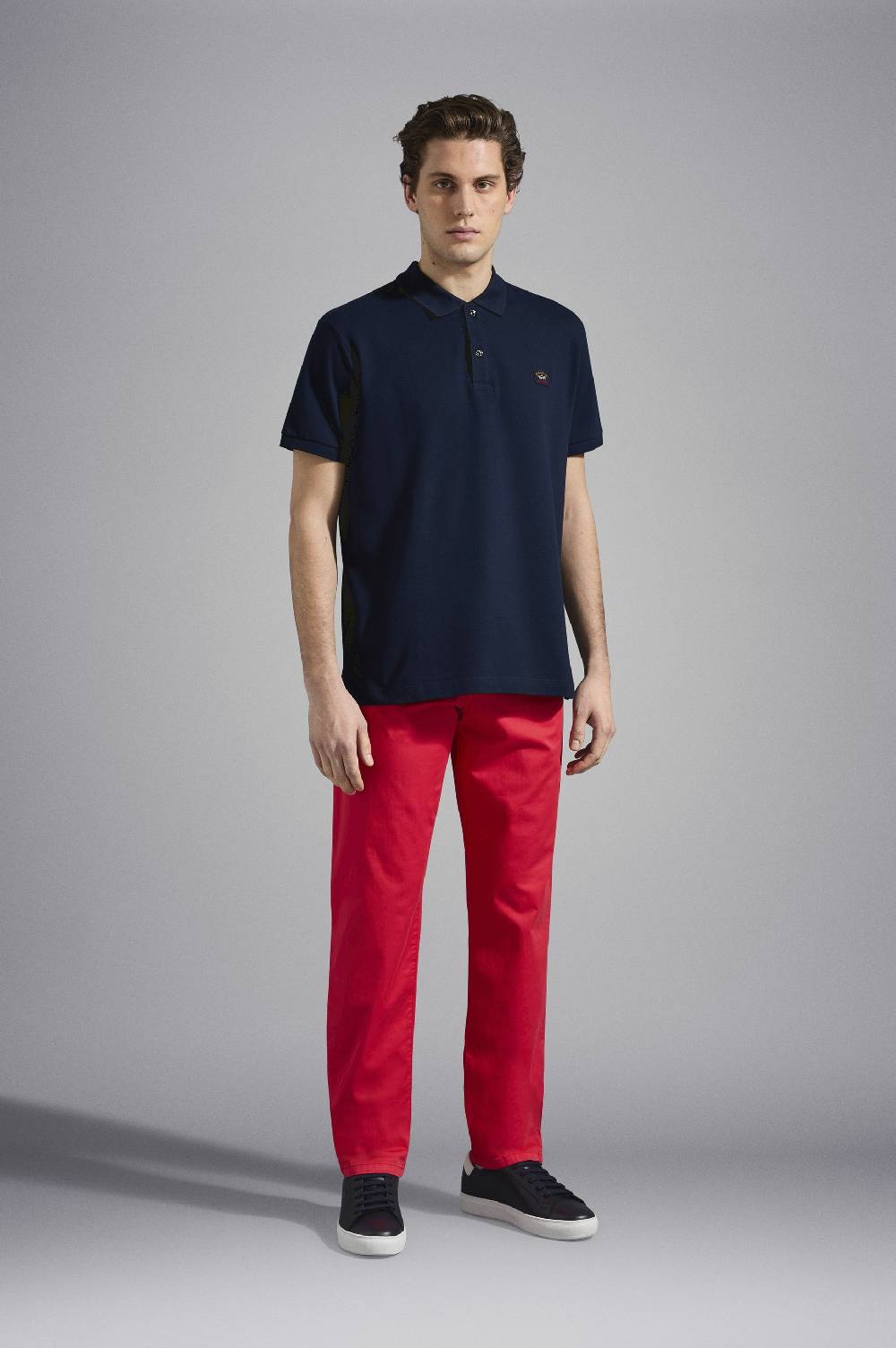 Paul & Shark Polo in cotone piqué con badge iconico Paul & Shark Offerta