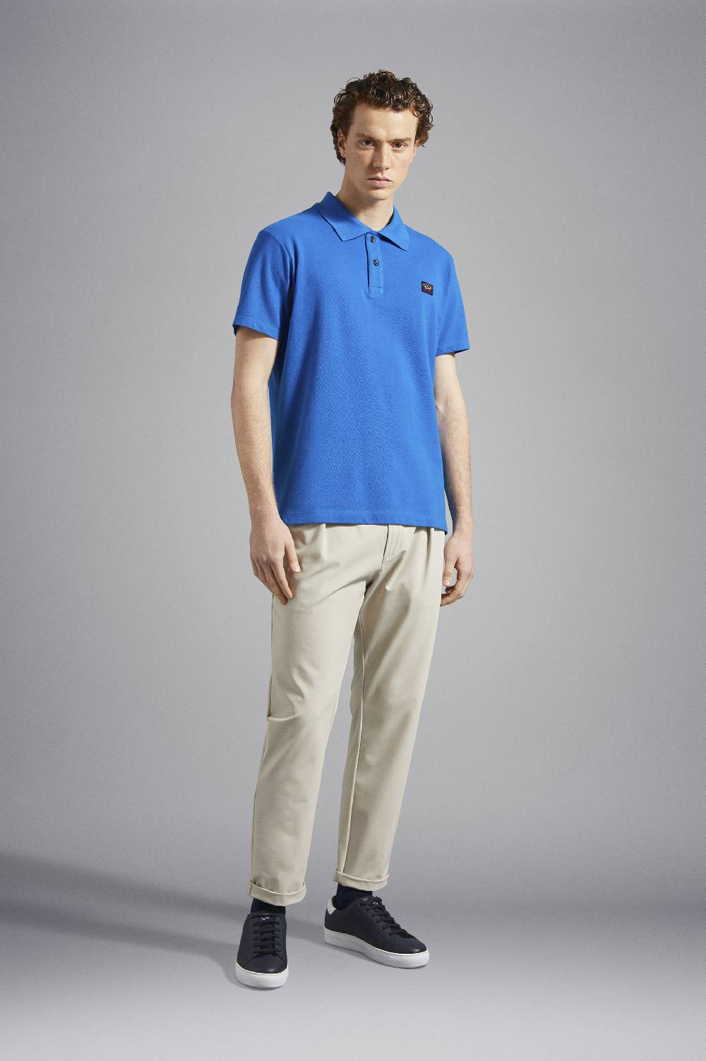 Paul & Shark Polo in cotone piqué con badge iconico Paul & Shark Economico