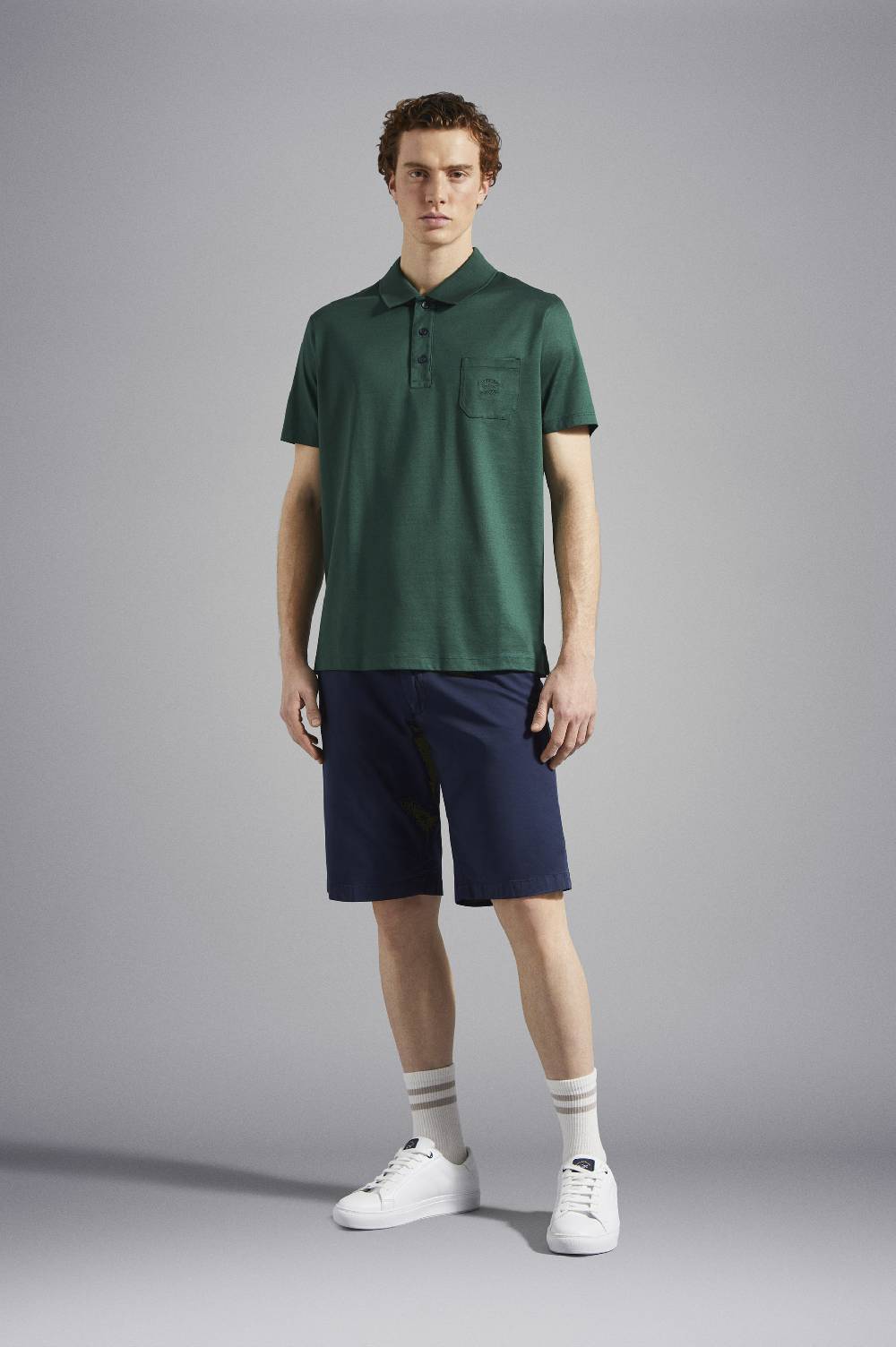 Paul & Shark Polo in jersey di cotone con Logo ricamato Paul & Shark In Vendita