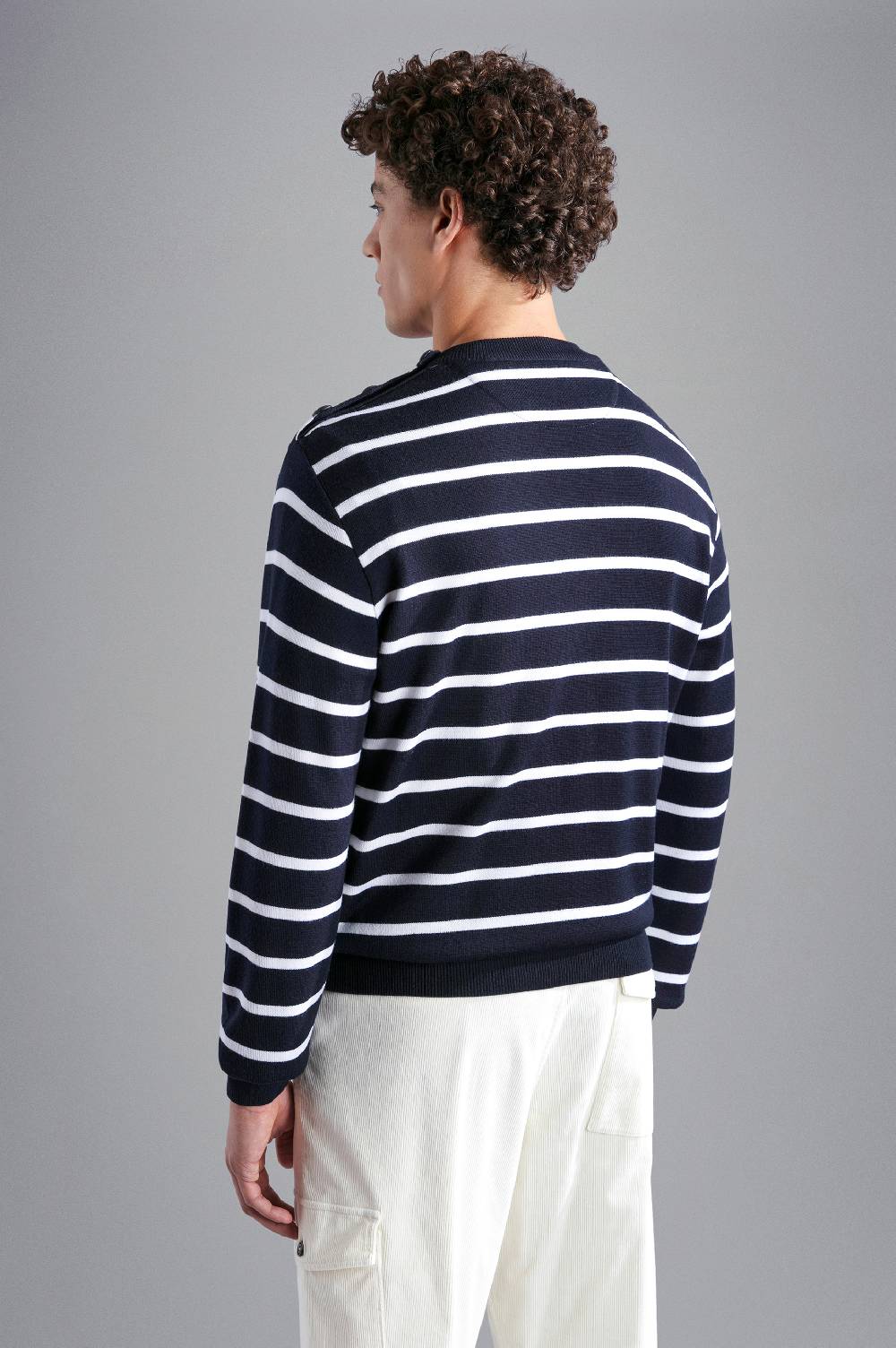 Paul & Shark Maglia in Summer Wool con motivo a righe Paul & Shark Vendita Calda
