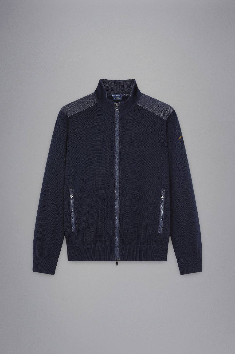 Paul & Shark Maglia in lana con inserti in denim Paul & Shark Negozio