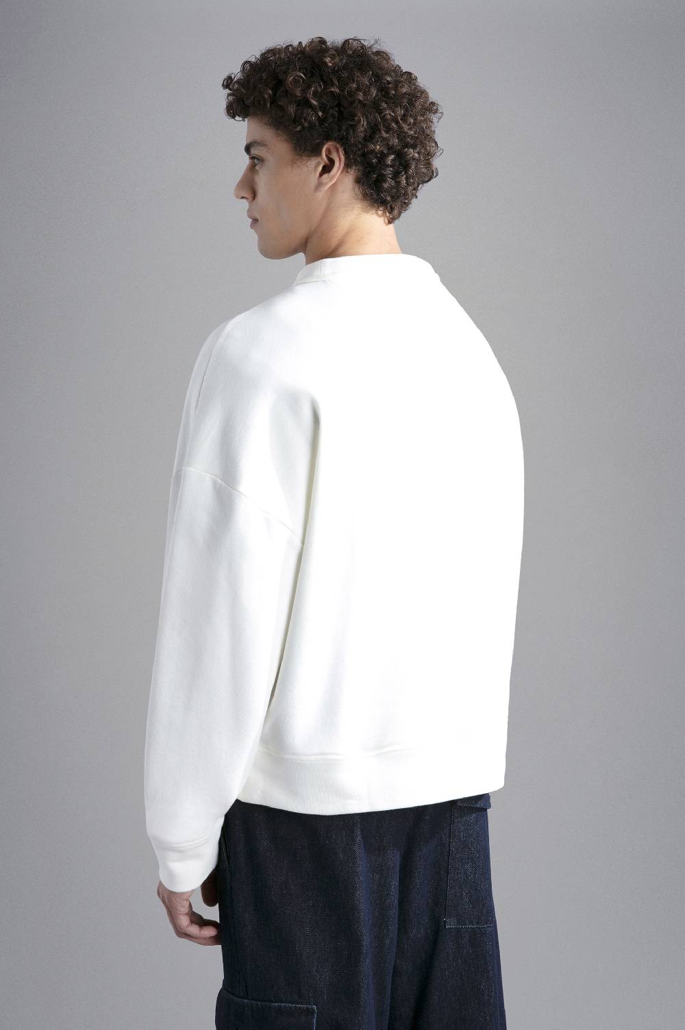 Paul & Shark Felpa in cotone Winter Fleece con stampa Paul & Shark Vendita