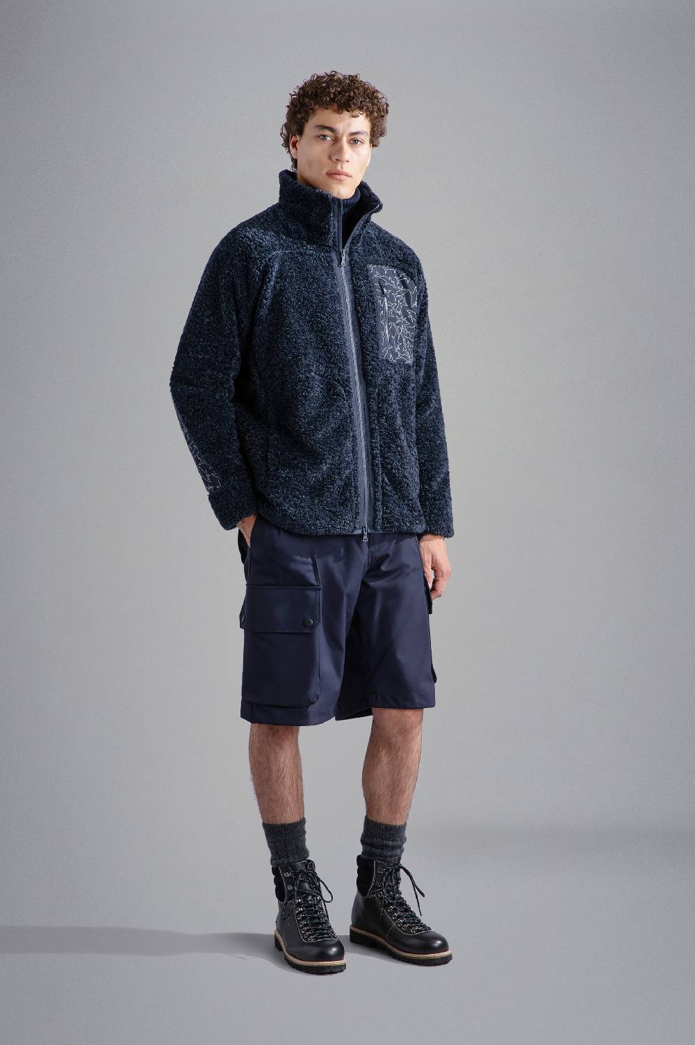 Paul & Shark Pile con inserto a contrasto Shark pattern Paul & Shark Sottocosto