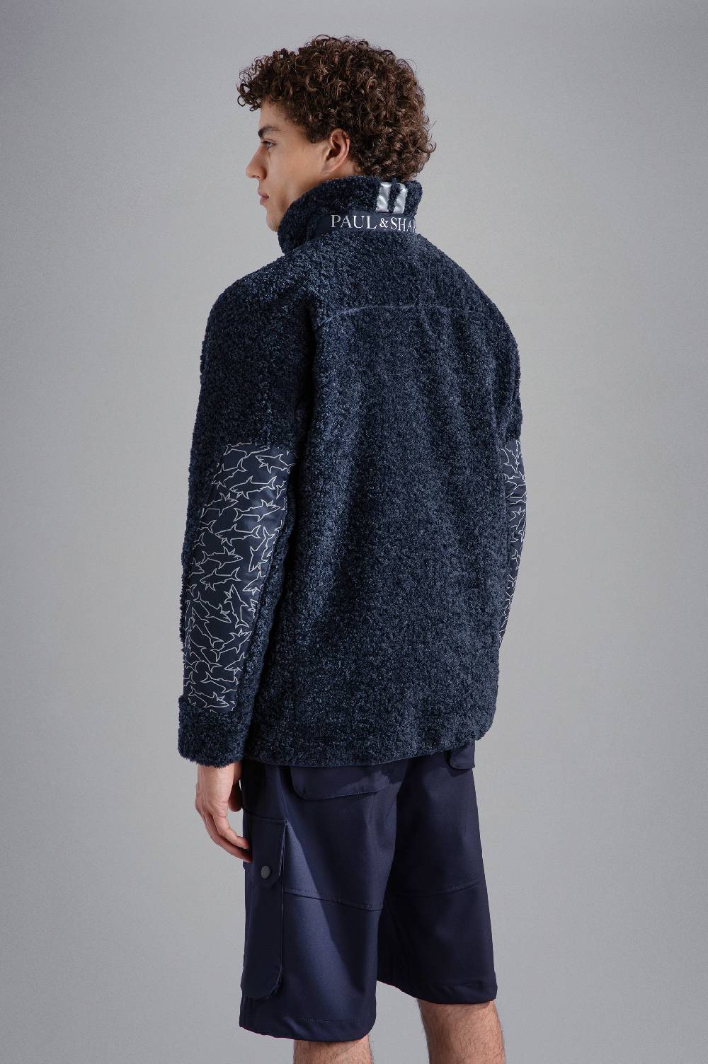 Paul & Shark Pile con inserto a contrasto Shark pattern Paul & Shark Sottocosto