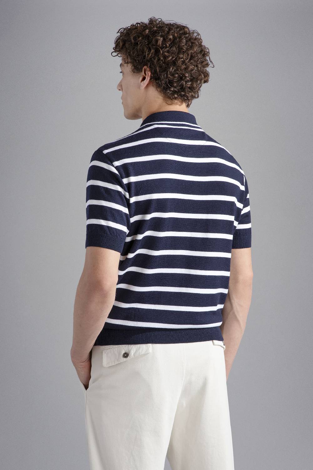 Paul & Shark Polo in Summer Wool con motivo a righe Paul & Shark Sconto