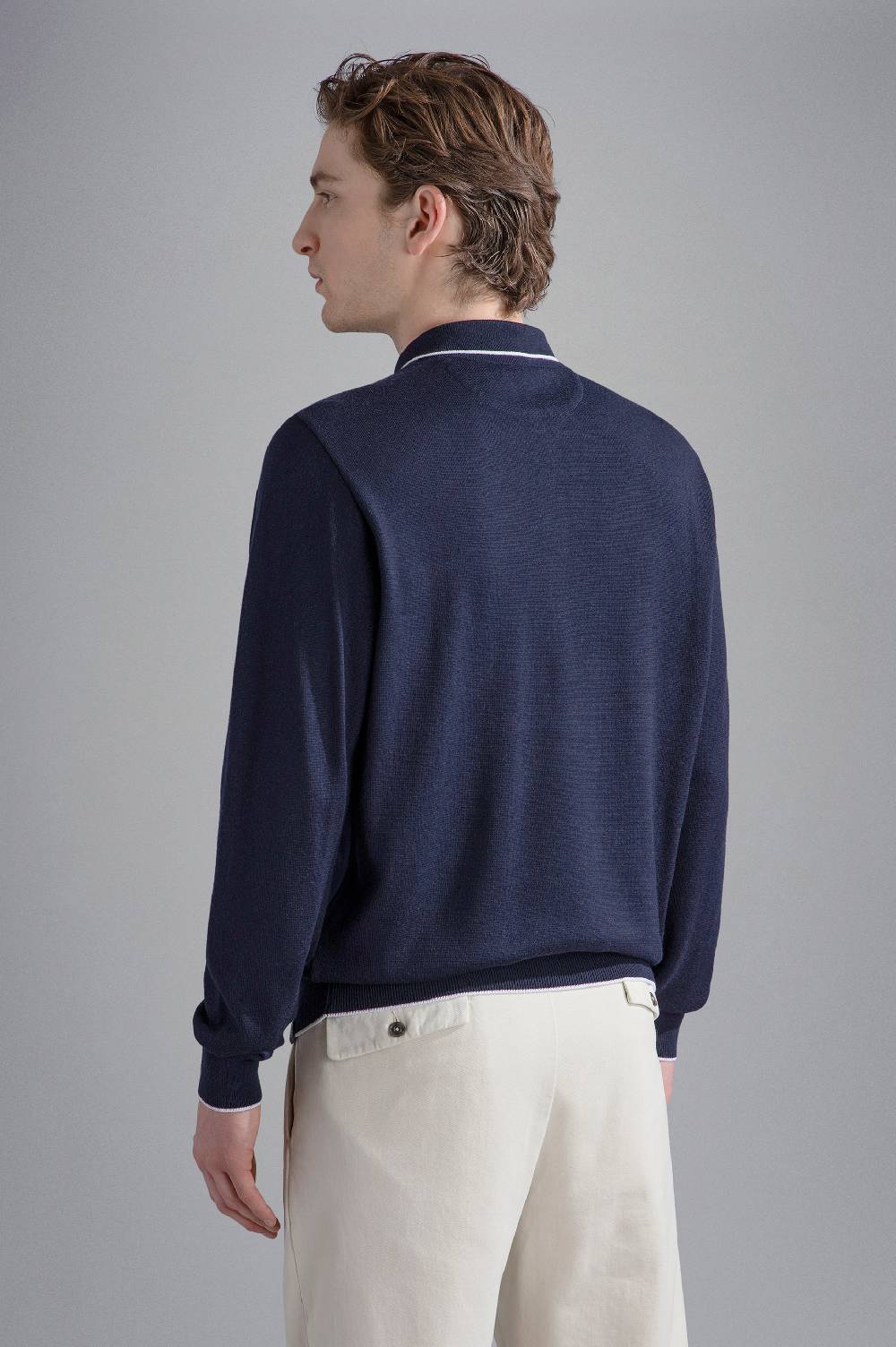 Paul & Shark Polo in Summer Wool con profili a contrasto Paul & Shark Saldi